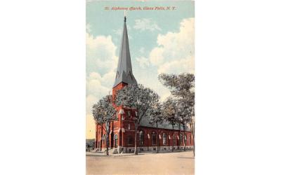 St Alphonse Church Glens Falls, New York Postcard