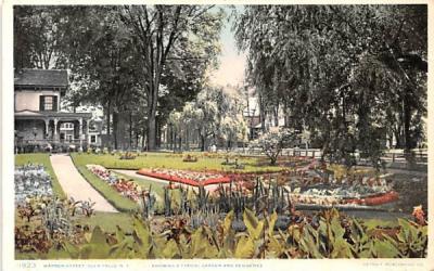 Typical Garden & Residence Glens Falls, New York Postcard