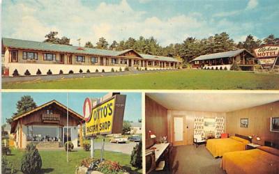 Alphaus Motel Glens Falls, New York Postcard
