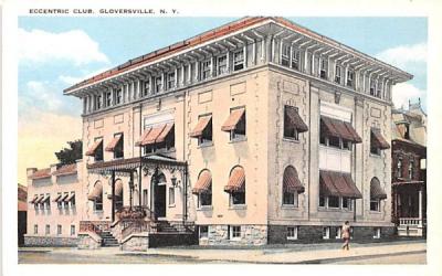 Eccentric Club Gloversville, New York Postcard