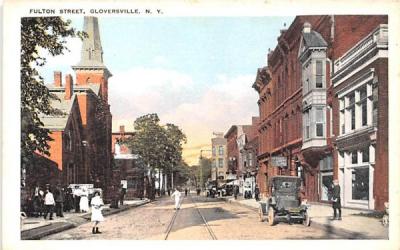 Fulton Street Gloversville, New York Postcard