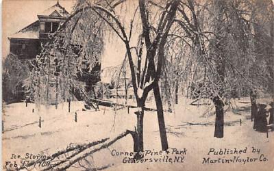 Ice Storm Feb 17, 1909 Gloversville, New York Postcard