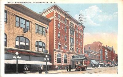 Hotel Kingsborough Gloversville, New York Postcard