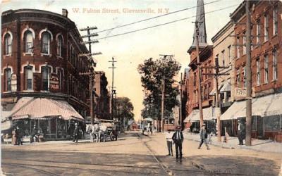West Fulton Street Gloversville, New York Postcard