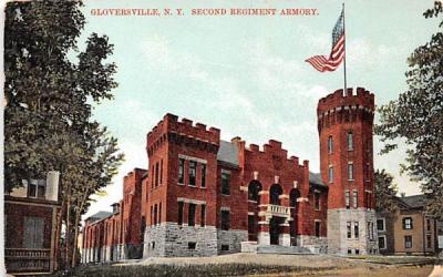 Second Regiment Armory Gloversville, New York Postcard