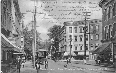 Main Street Gloversville, New York Postcard