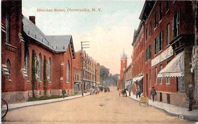 Bleecker Street Gloversville, New York Postcard