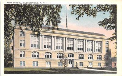 High School Gloversville, New York Postcard