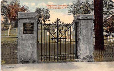 Kingsboro Cemetery Gloversville, New York Postcard