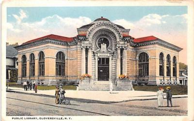 Public Library Gloversville, New York Postcard