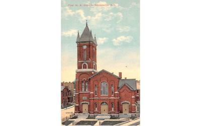 First ME Church Gloversville, New York Postcard