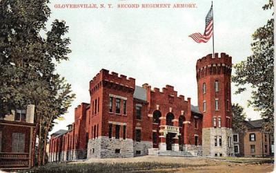 Second Regiment Armory Gloversville, New York Postcard