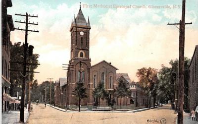 First Methodist Episcopal Church Gloversville, New York Postcard