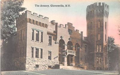 Armory Gloversville, New York Postcard
