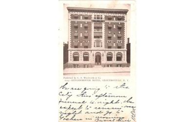 Kingsborough Hotel Gloversville, New York Postcard