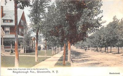 Kingsborough Avenue Gloversville, New York Postcard