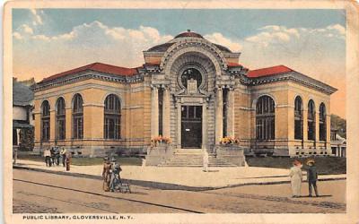 Public Library Gloversville, New York Postcard