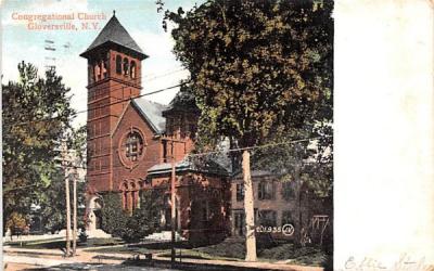 Congregational Church Gloversville, New York Postcard