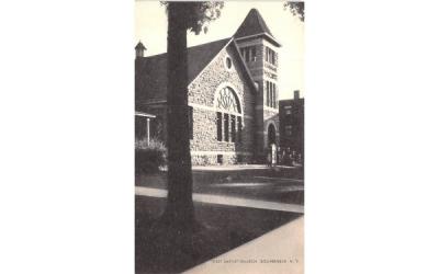 First Baptist Church Gouverneur, New York Postcard