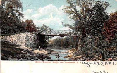 Matoon Creek & Bridge Gouverneur, New York Postcard