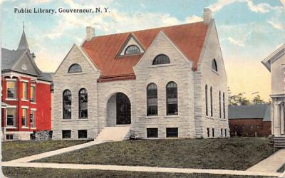 Public Library Gouverneur, New York Postcard