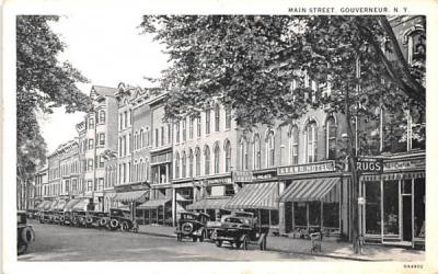 Main Street Gouverneur, New York Postcard