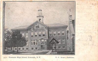 Gowarnda High School Gowanda, New York Postcard