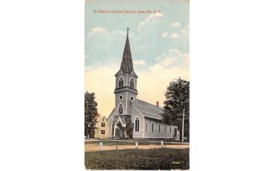 St Mary's Catholic Church Granville, New York Postcard