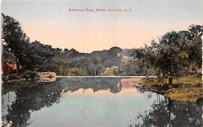 Mettowee River Granville, New York Postcard
