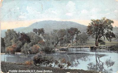 Cove Bridge Granville, New York Postcard