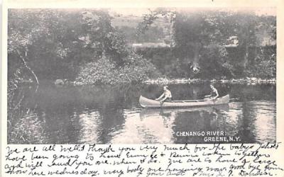 Chenango River Greene, New York Postcard
