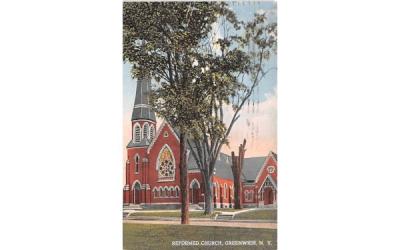 Reformed Church Greenwich, New York Postcard