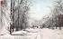 Winter Scene Gloversville, New York Postcard