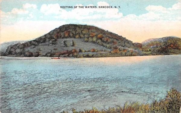 Meeting of the Waters Hancock, New York Postcard