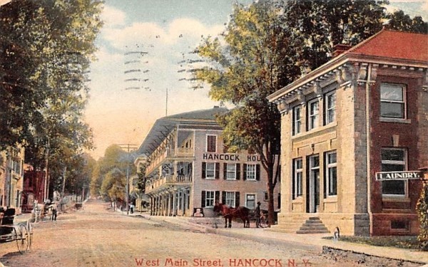 West Main Street Hancock, New York Postcard