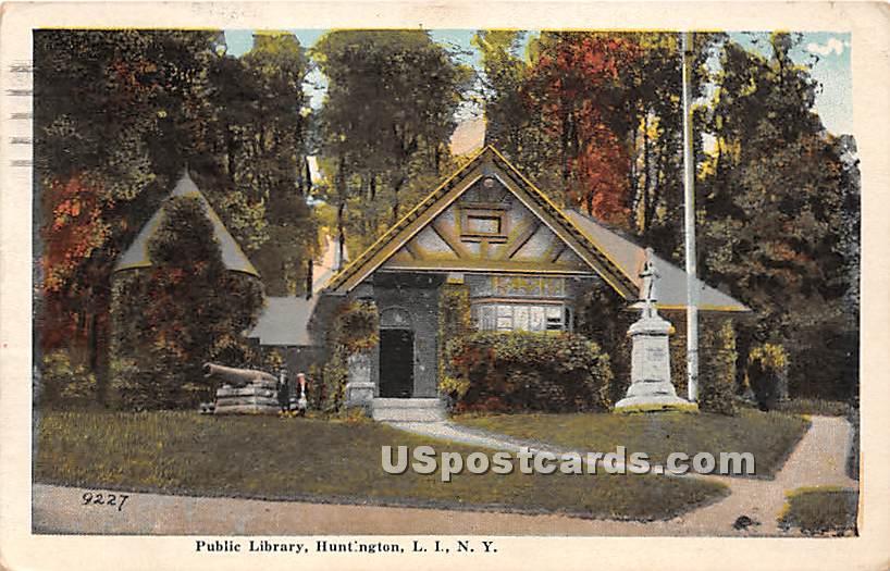 Public Library - Huntington, New York NY Postcard