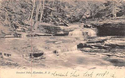Crawford Falls Hamden, New York Postcard