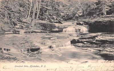 Crawford Falls Hamden, New York Postcard