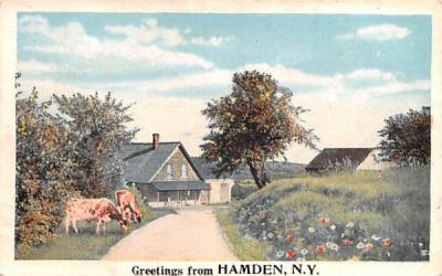 Greetings from Hamden, New York Postcard