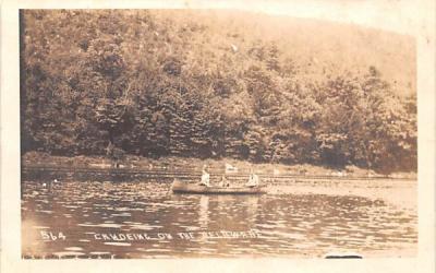 Canoeing on the Delaware Hancock, New York Postcard