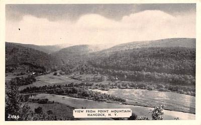 View from Point Mountain Hancock, New York Postcard