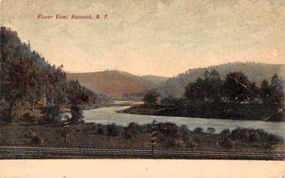 River View Hancock, New York Postcard