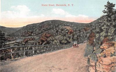 State Road Hancock, New York Postcard