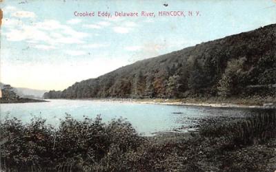 Crooked Eddy Hancock, New York Postcard