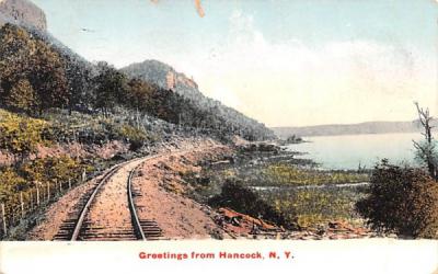 Greetings from Hancock, New York Postcard