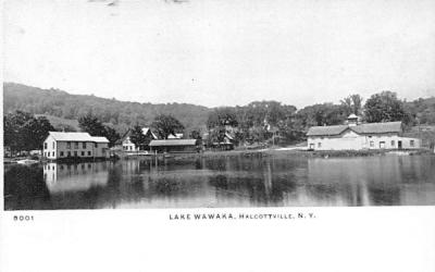 Lake Wawaka Halcottville, New York Postcard
