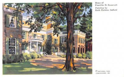 Home of Franklin D Roosevelt Hyde Park, New York Postcard