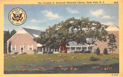 Franklin D Roosevelt Memorial Library Hyde Park, New York Postcard