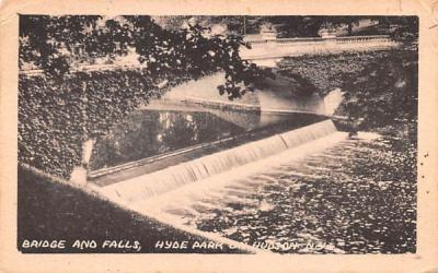 Bridge and Falls Hyde Park, New York Postcard