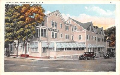 Goff's Inn Highland Mills, New York Postcard